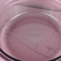Vintage Cranberry Visions 2.5 Quart Casserole: Corning Glass Pan with Pyrex Lid