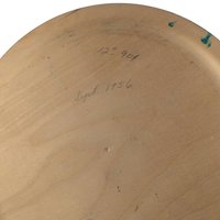 Vintage 1956 Hand Painted Wood Plate: Norwegian Rosemaling, Folk Art Decor