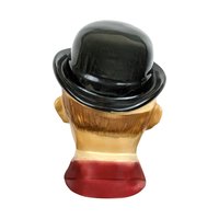 Vintage Stan Laurel Decanter: 1976 Ezra Brooks Ceramic Barware