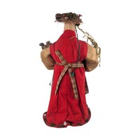 Vintage Silvestri Santa Tree Topper: Folk Art Woodland Father Christmas Figure