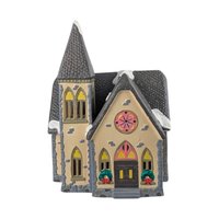 Vintage 1988 Dept 56 'Redeemer Church': Snow Village Lighted Christmas Building