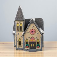 Vintage 1988 Dept 56 'Redeemer Church': Snow Village Lighted Christmas Building