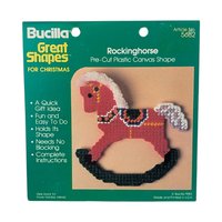Vintage Bucilla Plastic Canvas Shapes: Pre-Cut Christmas Ornament Forms, Craft Supply, You Choose