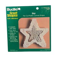 Vintage Bucilla Plastic Canvas Shapes: Pre-Cut Christmas Ornament Forms, Craft Supply, You Choose