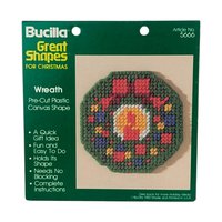 Vintage Bucilla Plastic Canvas Shapes: Pre-Cut Christmas Ornament Forms, Craft Supply, You Choose