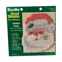Vintage Bucilla Plastic Canvas Shapes: Pre-Cut Christmas Ornament Forms, Craft Supply, You Choose