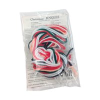 Vintage Christmas Plastic Canvas Kits: Set of 4, Jingles Ornaments & Pins Craft Lot