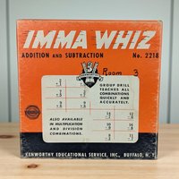 Vintage Imma Whiz Math Flash Cards: Kenworthy Addition & Subtraction Game