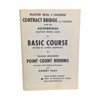 Vintage 1959 Auto Bridge Game: Deluxe Pocket Solitaire Bridge Game