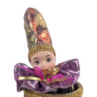 Vintage Clown Music Box: San Francisco Music Box Co. Animated Jester Figurine