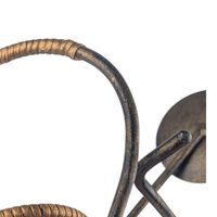 Vintage Figural Metal Candle Holder: Lu Lu Collection Brutalist Art Sculpture