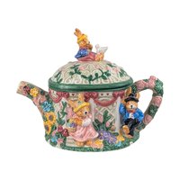 Vintage 1998 Rabbit Teapot: Mercuries Decorative Ceramic Garden Party