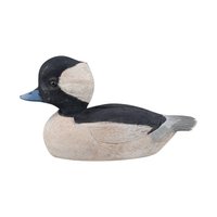 Vintage Carved Wood Ducks, Set of 2: Bill Wendlent Folk Art Bird Figurines