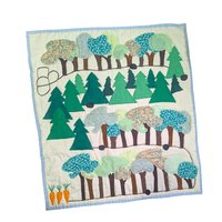 Vintage Handmade Quilted Game: Fabric Bunny Board Game