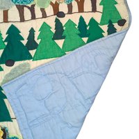 Vintage Handmade Quilted Game: Fabric Bunny Board Game
