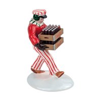 Vintage 1994 Dept 56 Coca-Cola Delivery Men: Set of 2 Ceramic Village Figurines