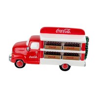 Vintage 1994 Dept 56 Coca-Cola Delivery Truck: Handpainted Ceramic Village Accessory