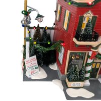 Vintage 2000 Dept 56 Silver Bells Christmas Shop: Snow Village Gift Set