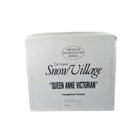 Vintage 1990 Dept 56 Queen Anne Victorian: Lighted Snow Village House