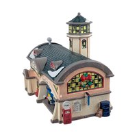 Vintage 1992 Dept 56 Village Airport: Lighted Snow Village Building