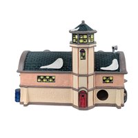 Vintage 1992 Dept 56 Village Airport: Lighted Snow Village Building