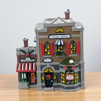 Vintage 1990 Dept 56 Village Realty: Lighted Snow Village Building
