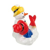 Vintage 1997 Paddington Bear Figurine: Eden by Toscany Ceramic Winter Scene