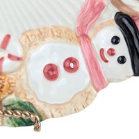 Vintage Fitz and Floyd "Cookies for Santa" Plate: Sugar Plum Holiday Serving Bowl Set