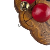 Vintage Wooden Reindeer Head Wall Decor: Handpainted Rudolph Hanging, Christmas Folk Art