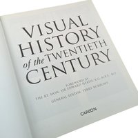Vintage 1999 Visual History of the Twentieth Century: Terry Burrows Hardcover Photo Book