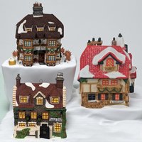 Vintage Dept 56 Village Ornaments: CHOOSE North Pole or Dickens' Village House