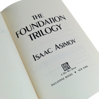 1982 "The Foundation Trilogy" Paperback: Isaac Asimov, Vintage Sci-Fi Classic Omnibus