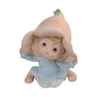 Vintage Homco Garden Pixie Figurines: Set of 3, #5615 Flower Hat