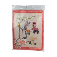 Vintage 1978 Bugs Bunny Embroidery Kit: Elmer Fudd Creative Stitchery Craft
