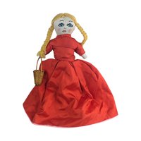 Vintage Topsy Turvy Doll: Little Red Riding Hood Grandma Handmade Toy