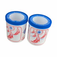 Vintage 1970s Liform Can Coolers: Set of 2 Nautical Boat Koozies
