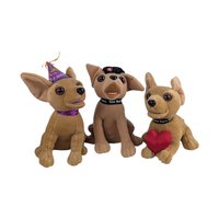 Vintage 1999 Taco Bell Chihuahua Plush: Lot of 3 Applause Plush Dogs