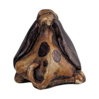 Vintage 1980 John Reya Dog: Sad Eyed Basset Hound Resin Figurine