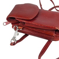 Vintage 1990s Wilsons Leather Purse: Small Red Crossbody Pouch