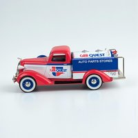 Vintage Liberty Carquest Truck: 1936 Dodge Tanker Diecast Bank with Key