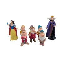 Vintage Snow White Figure Set: Disney Queen & Six Dwarves Toys