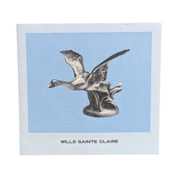 Vintage 1983 Wills Sainte Claire Hood Ornament: Franklin Mint Pewter Gray Goose Sculpture