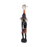 Vintage African Wood Figure: Hand Carved Tribal Art Sculpture