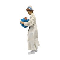 Vintage 1995 Nurse and Baby Figurine: Possible Dreams Clothtique "A Star Is Born"