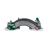 Vintage 2001 Anniversary Footbridge: Department 56 Snow Village Event Piece