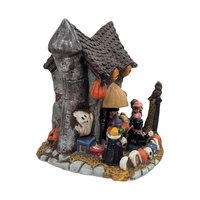 Vintage Light-Up Halloween Village Deli: Spooky Town Monster Figurine