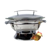 Vintage 1960s Serv-master Casserole Dish: 2 Quart Glass and Chrome Buffet Warmer with Box