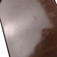 Vintage Cavalier List Finder Index: Bates Brown Faux Leather Desk Organizer