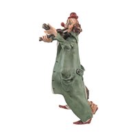 Vintage Capodimonte Clown Figurine: Italian Art Statue with N Crown Mark
