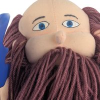 Vintage 1990s Ragnar Plush Doll: Minnesota Vikings NFL Mascot Toy